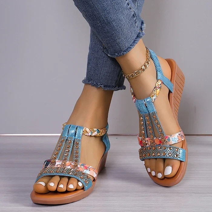 Women's New Summer Rhinestone Open Toe Orthopaedic Sandals