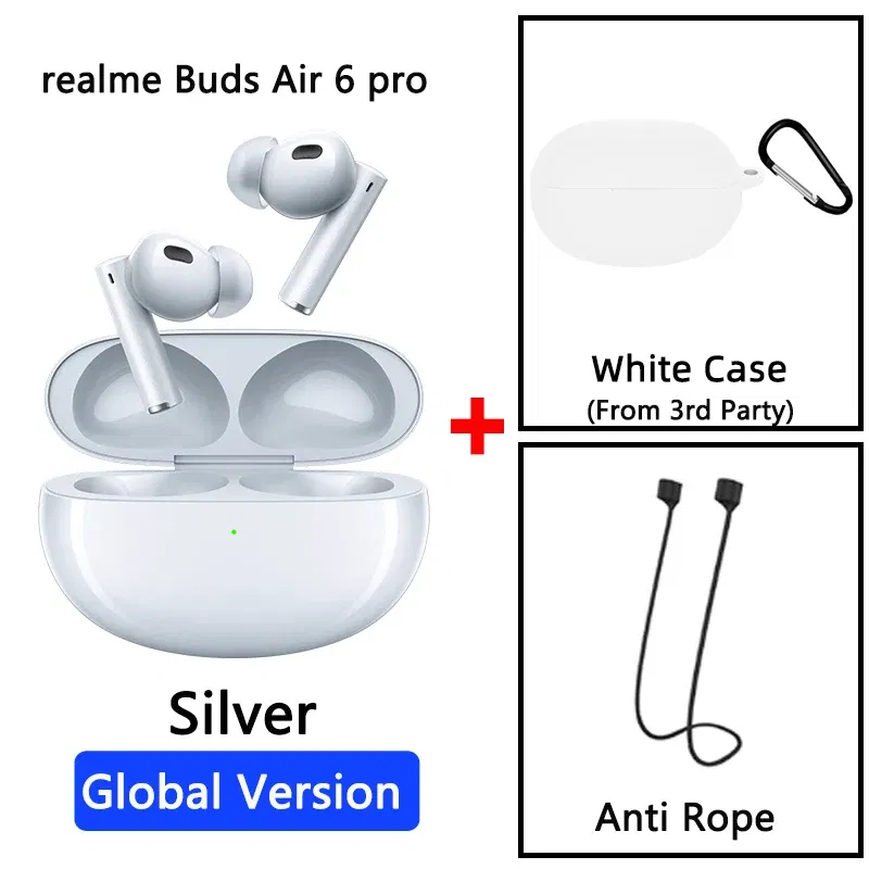 Color: black, Ships From: CHINA - New! Global Version Buds Air 6 Pro True Wireless Earphone 50dB Deep Sea Noise Reduction 2.0 Bluetooth 5.3 IP55 Headphone