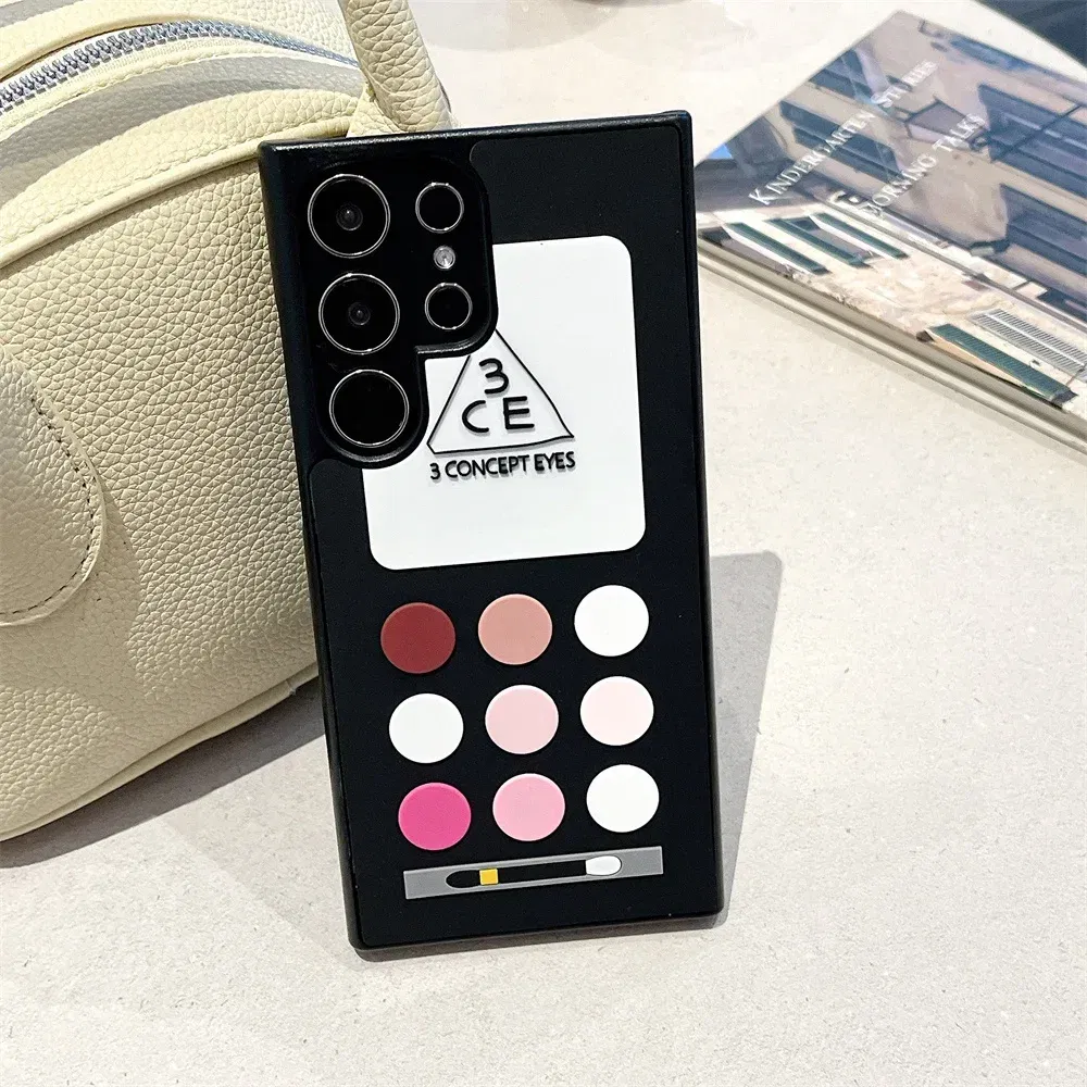 Color: SKY BLUE, Material: PE - S24 Ultra Case 3D Cute Game Box Design Cellphone Luxury for Samsung Galaxy S23 S24 Ultra Phone Cases Cartoon Shockproof Cover