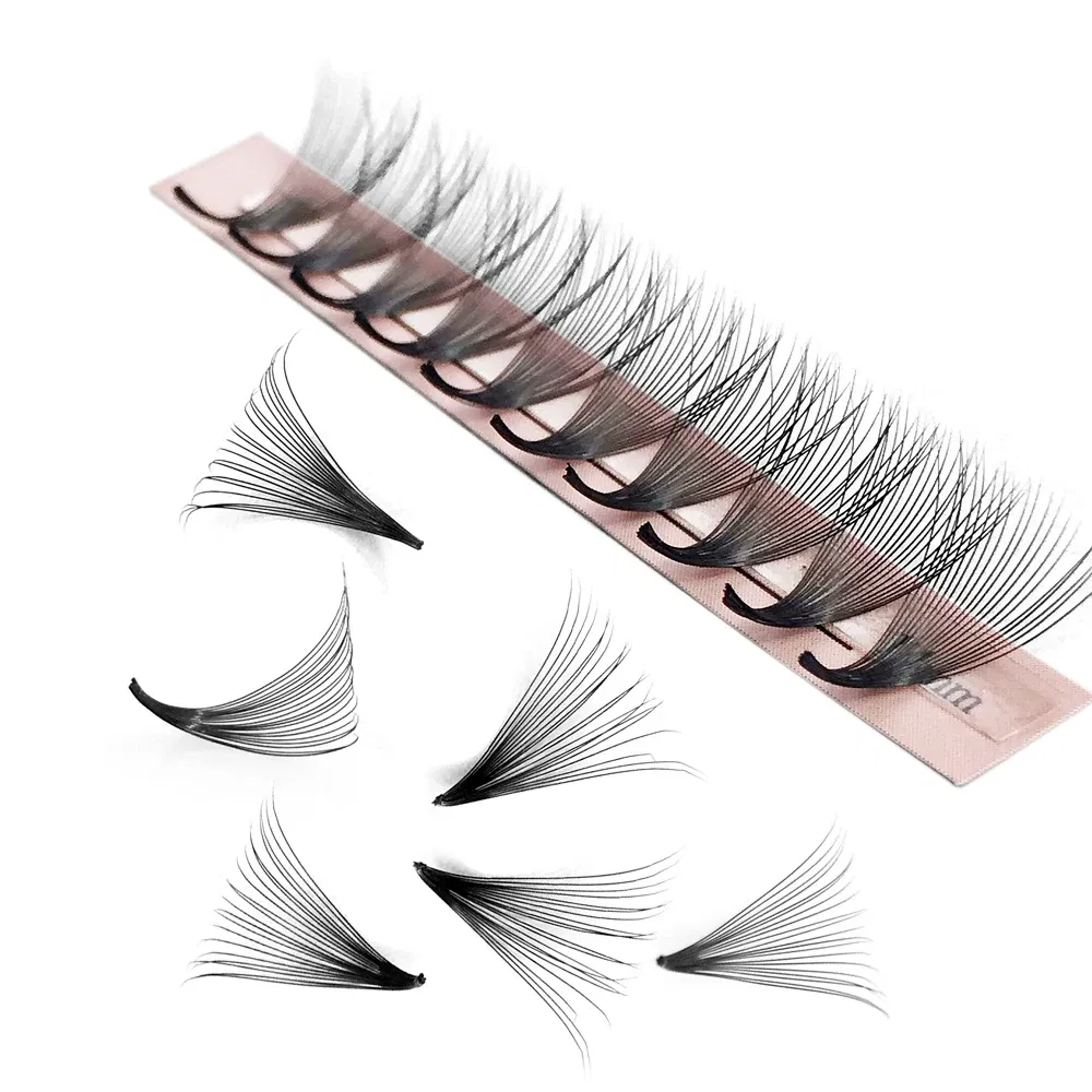 Color: Black & Silver, Curl: C, Thickness: 0.07mm, Length: 13mm, Ships From: CHINA - Goddess 12D/14D/16D/20D Premade Fan Eyelash Extensions Natural Soft Russian Volume Lashes Faux Mink Individual Lash Extensions
