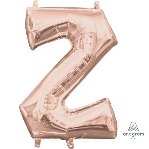Foil Balloon - Letter Z Rose Gold - 40cm