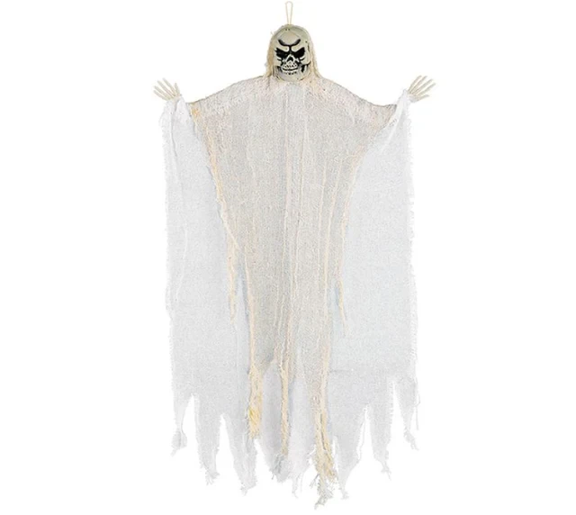 Medium White Reaper Hanging Prop Decoration Fabric & Plastic New Design