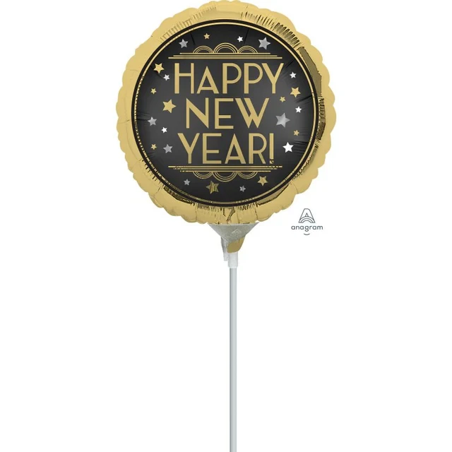 Foil Balloon - Vintage Satin Happ New Year (22cm)