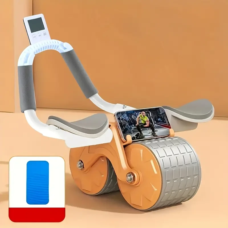 Rebound Abdominal Wheel - Ab Roller with Elbow Support and Timer