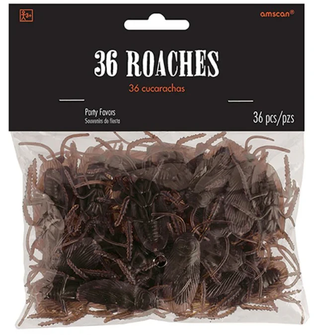 Cockroaches Favors Plastic  (Pack of 36)