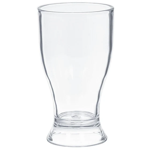 Pilsner Mini Beer Glasses - Clear Plastic (236ml) - Pack of 4