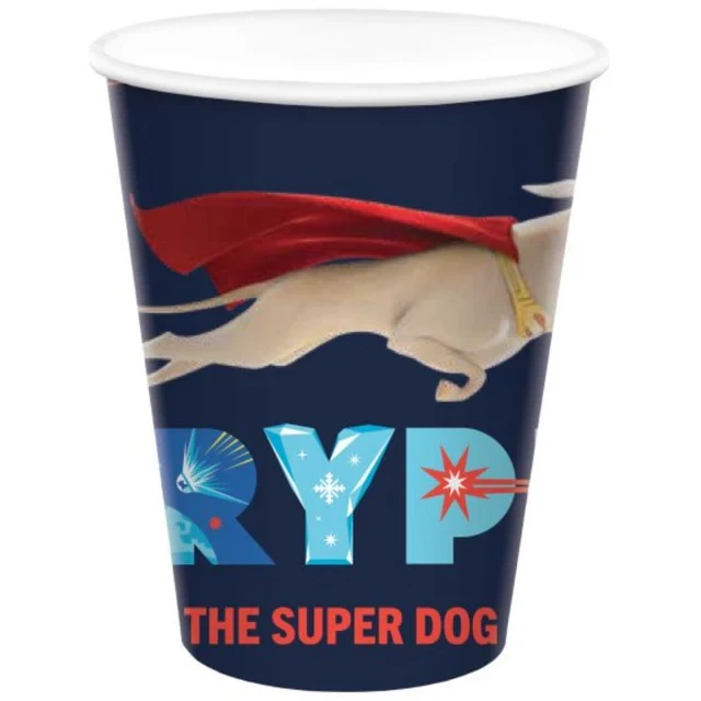 DC Super Hero Pets 9oz / 266ml Paper Cups - Pack of 8