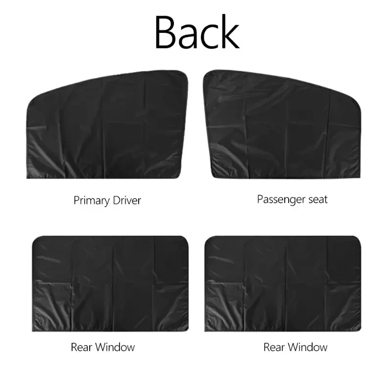 4pcs Magnetic Car Window Shades