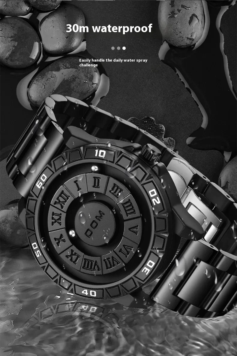 Magnetic Suspension Waterproof Watch