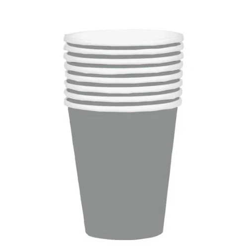 354ml Paper Cups 20 Pack- Silver  - Pack of 20