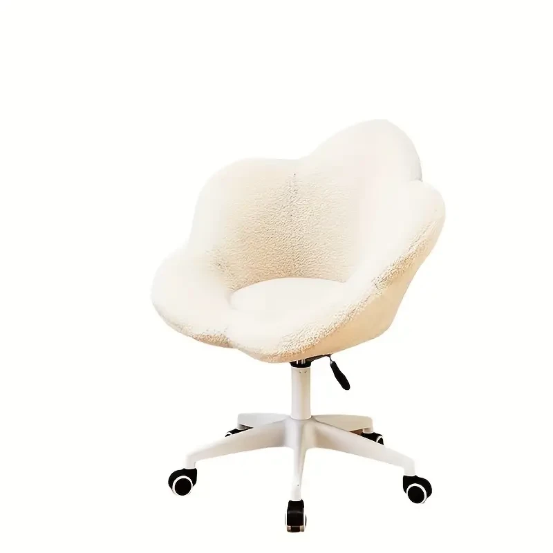 Classic Style Vanity Chair with Petal Backrest