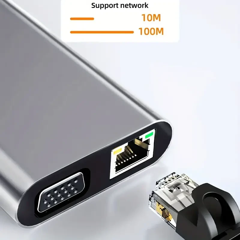 11-in-1 USB Type C Hub with 4K HD Converter and Expansion Dock