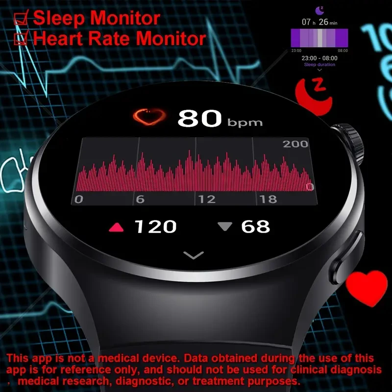 Advanced Black Silicone Smart Watch for Men