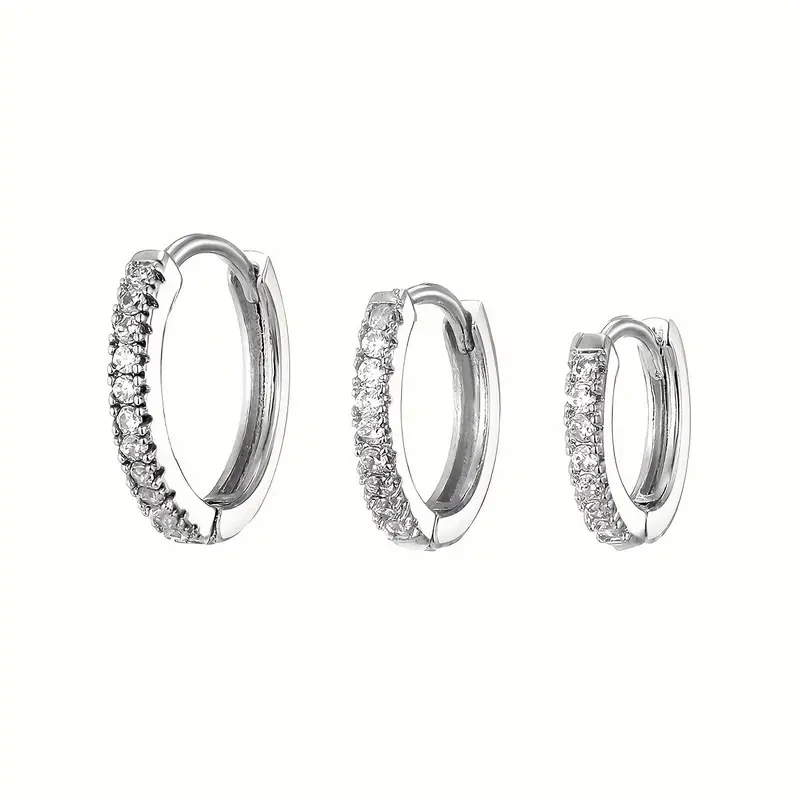 Elegant Style, Golden & Silvery Circular Earrings