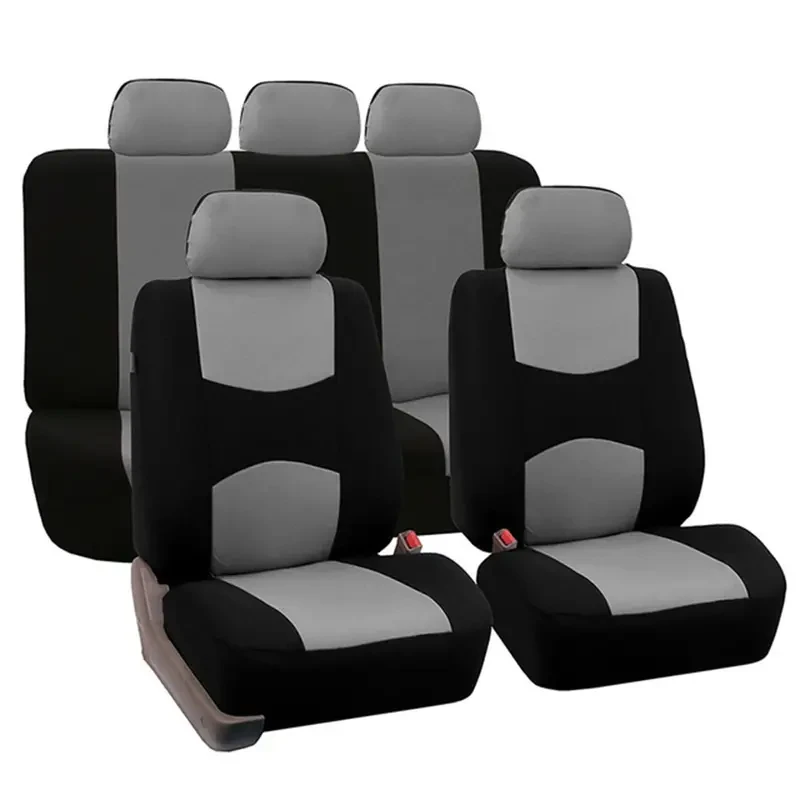 5-Seat Universal Car Seat Covers - Premium Waterproof Polyester Protector for Cars, Trucks, SUVs