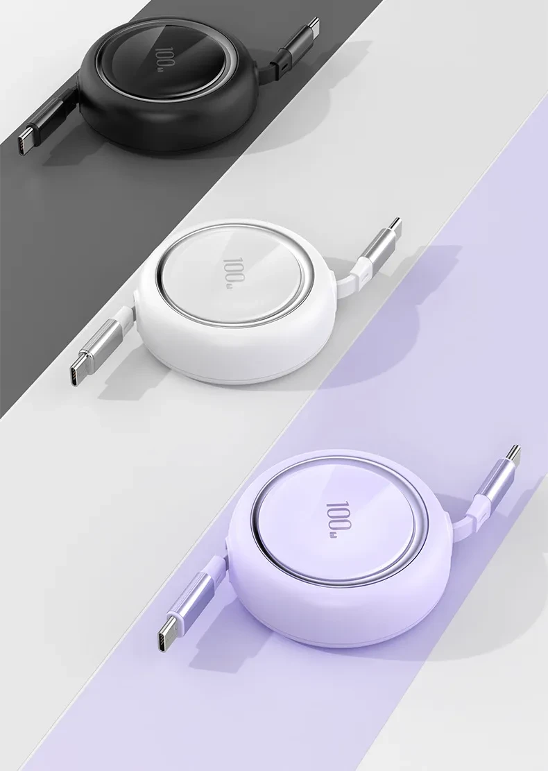 Home Fashion Retractable 100W Data Cable