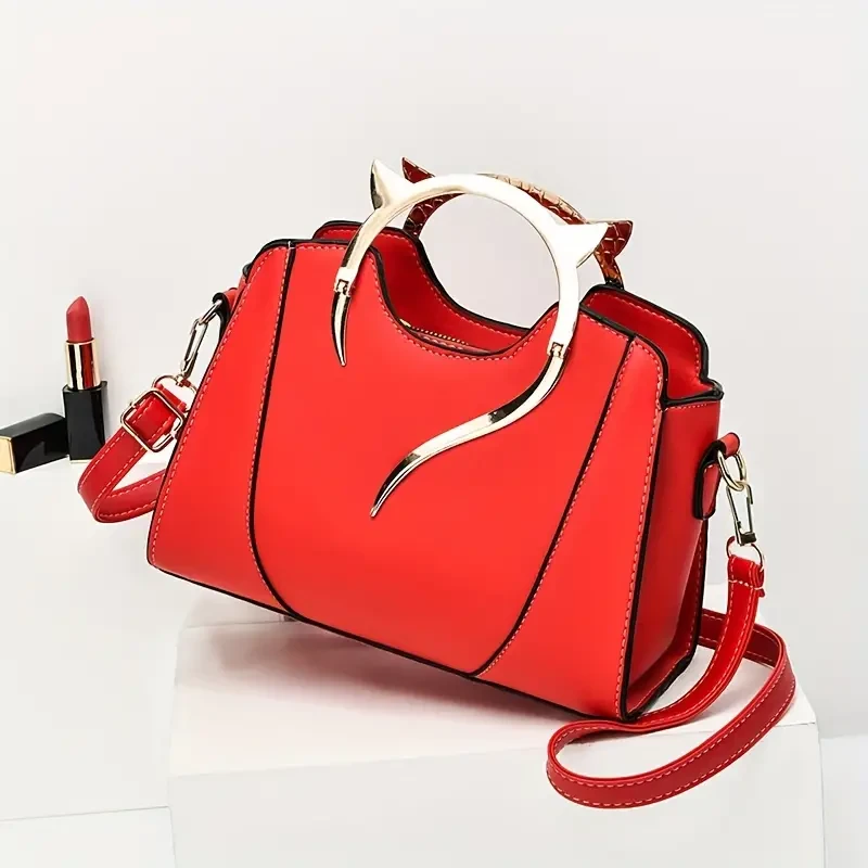 Chic Cat-Ear Tote Satchel Versatile Women's Shoulder Bag