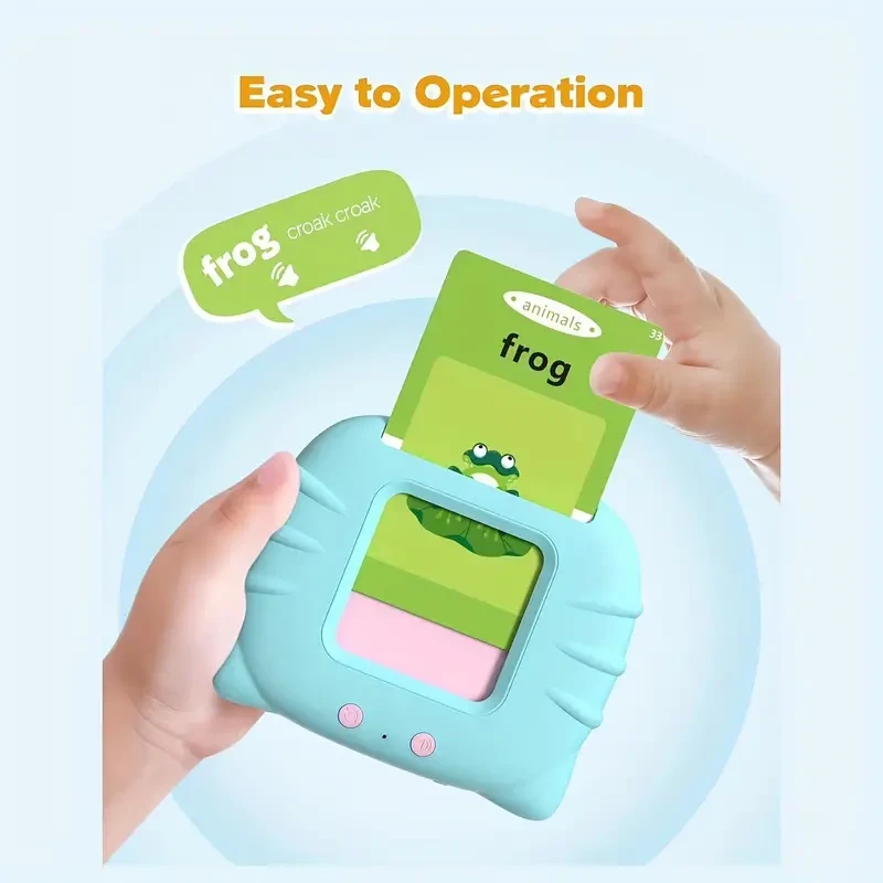 Interactive Flash Card Toy - 112 Double-Sided Talking Cards