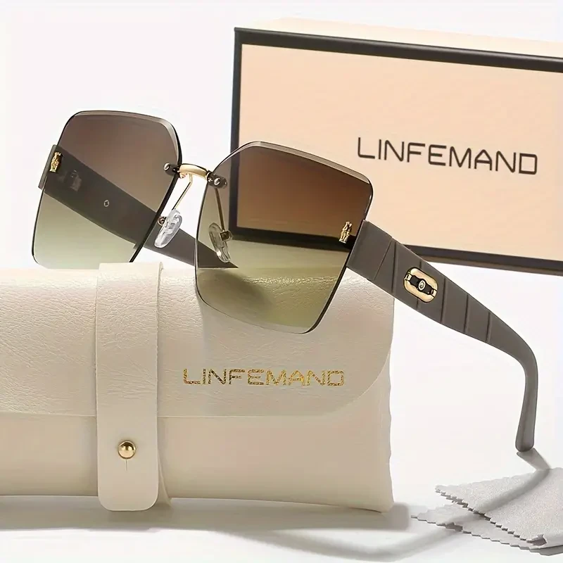 Oversized Gradient Fashion Glasses
