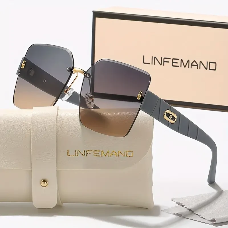 Oversized Gradient Fashion Glasses