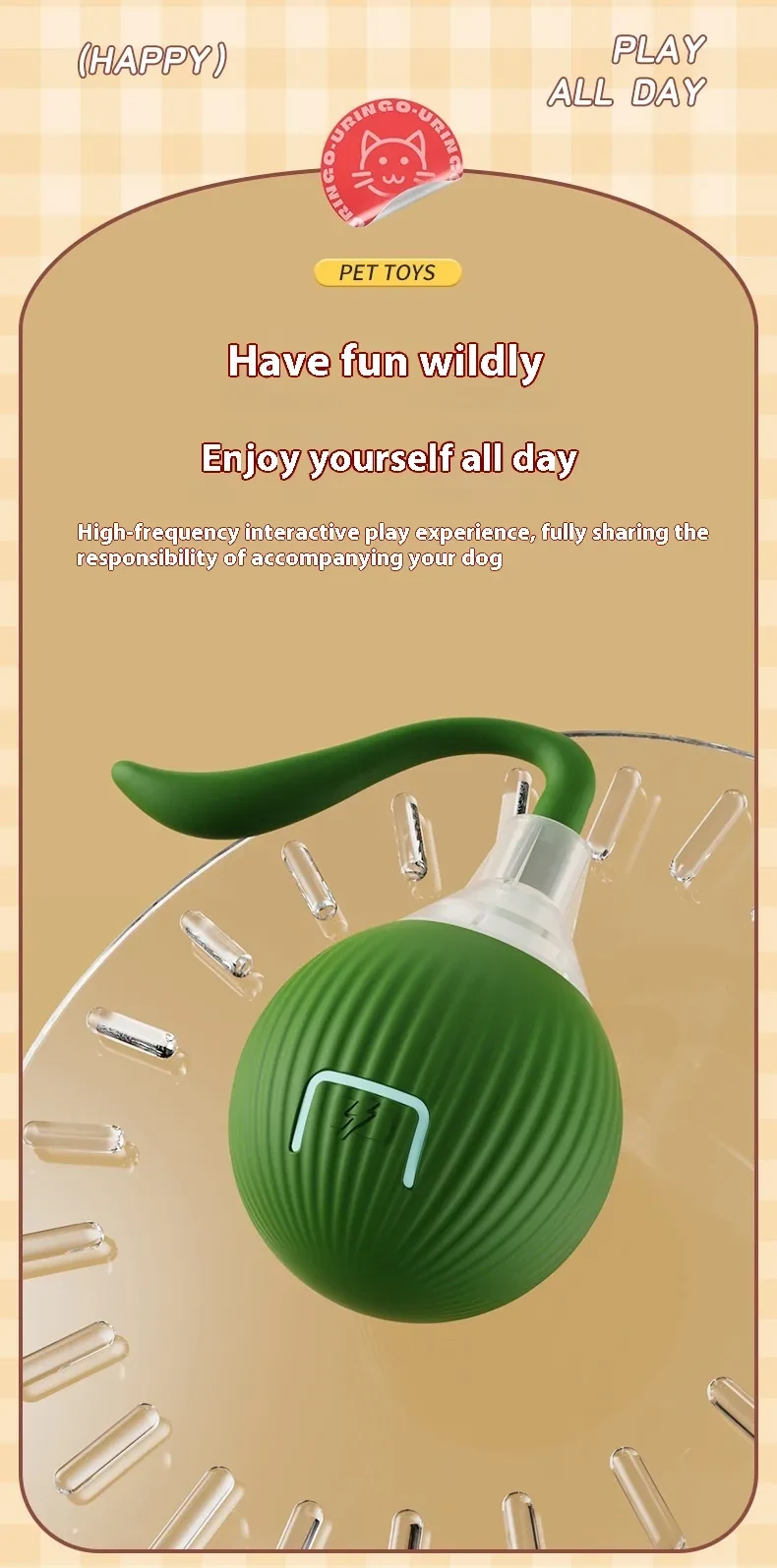 Interactive Cat Toy Ball Super Drive