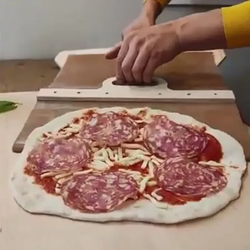 3 Sizes Sliding Pizza Peel Shovel Storage Board