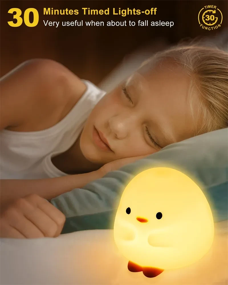 Cute Duck LED Night Lamp