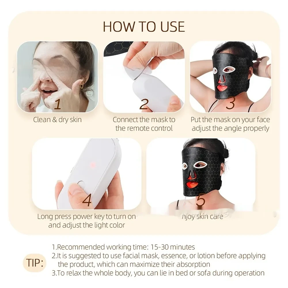 Led Pull Firming Phototherapy Silicone Mask