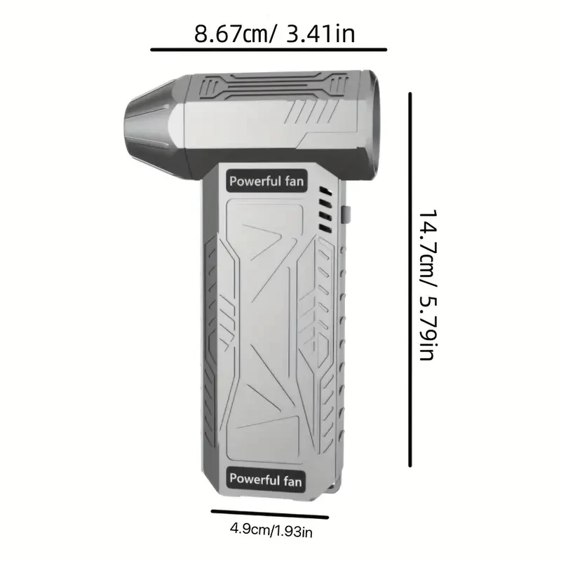 130,000 Turns High-Speed Turbo Handheld Camping Fan