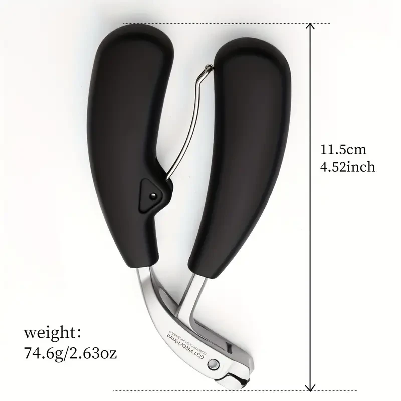 Professional Nail Clippers G31 - Heavy-Duty Toenail Trimmer