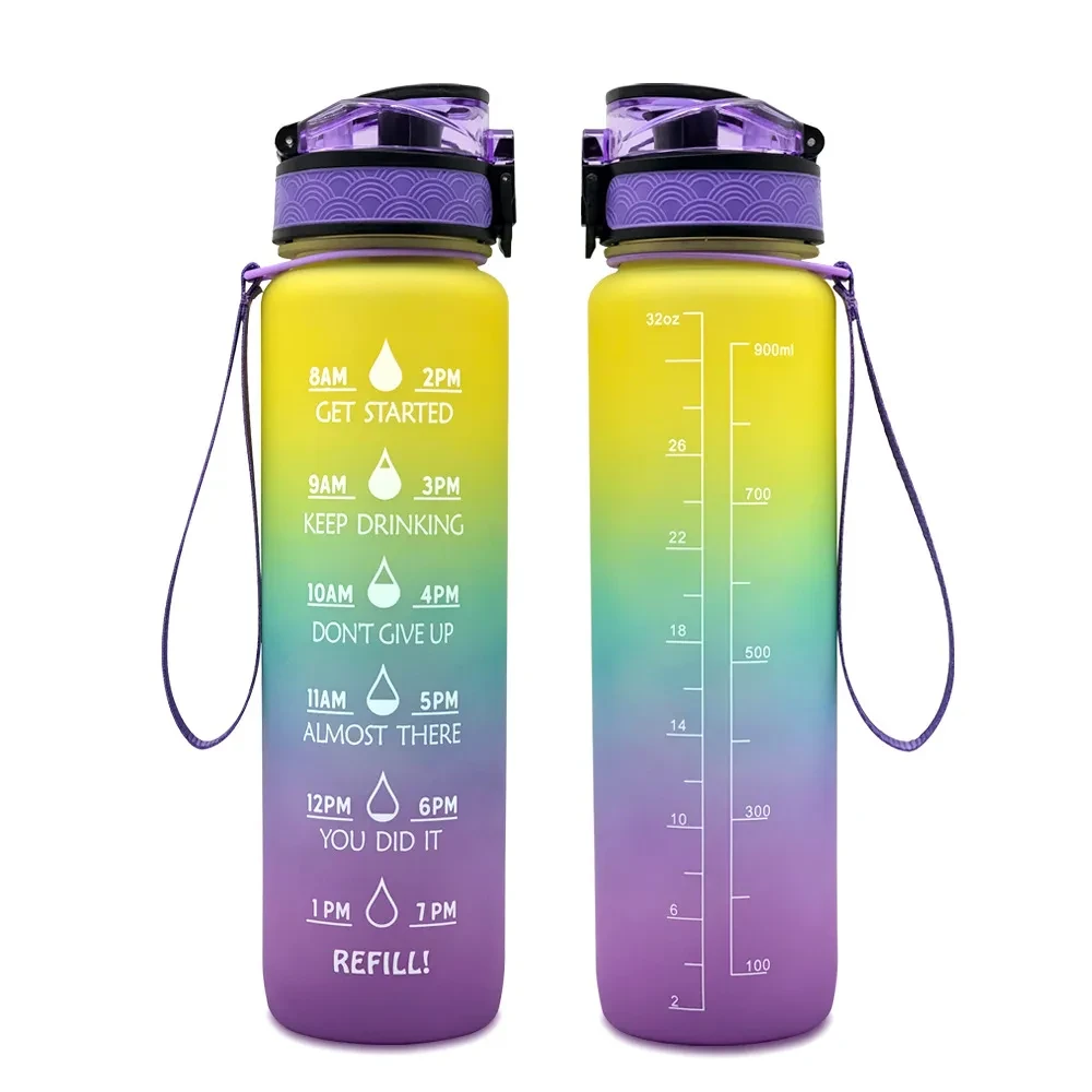 Tritan Water Bottle With Time Marker
