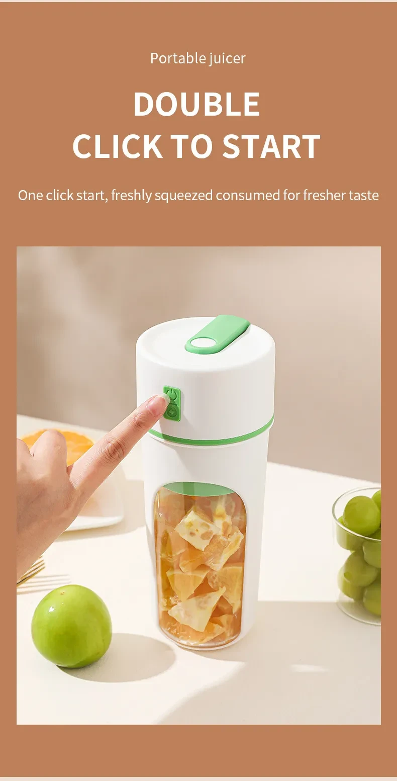 Kitchen Electric Juicer USB Charging Wireless