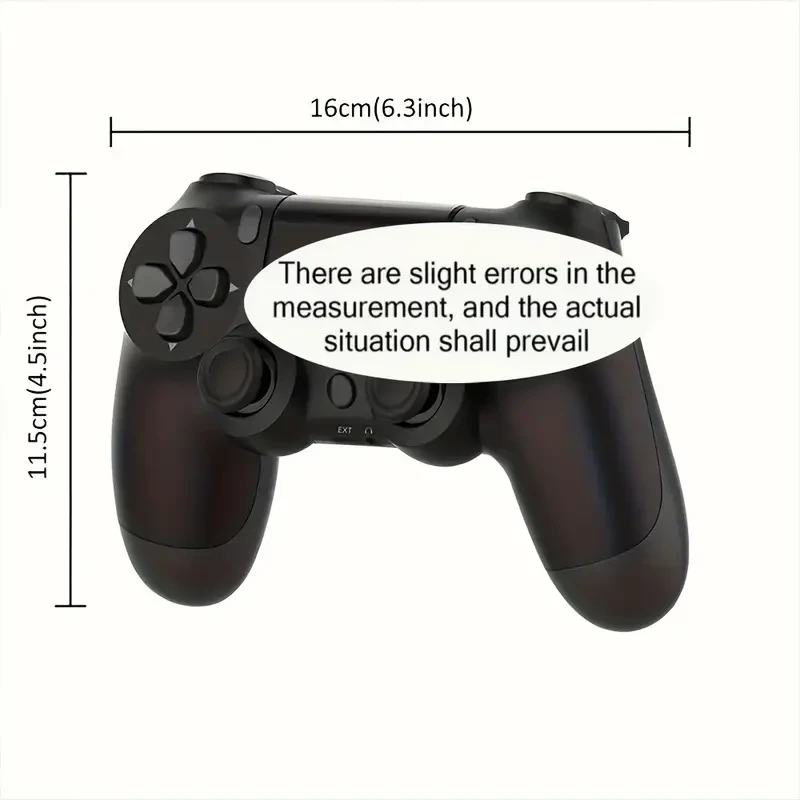 Wireless Controller for PS4/PC with Dual Vibration & Motion Sensor