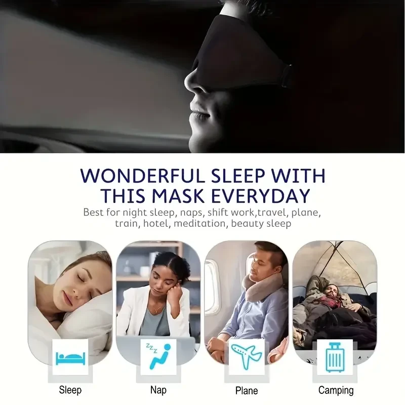 3D Contoured Sleep Mask -