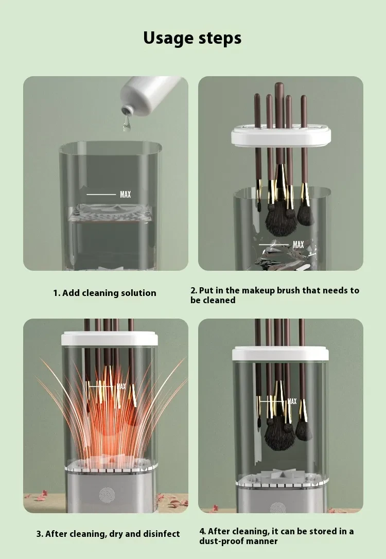 Makeup Brush Electric Cleaning Device