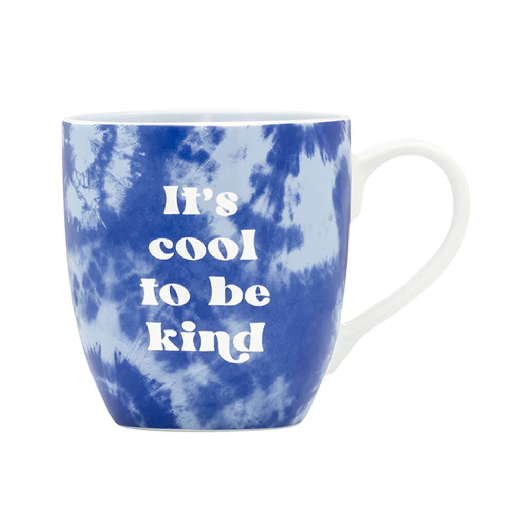 Blurred It's Cool To Be Kind Tie Dye Mug