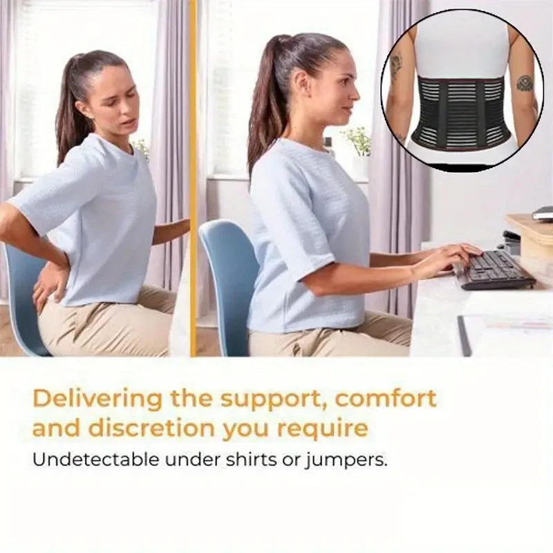 Back Brace for Lower Back Pain Relief and Sciatica - Breathable Lumbar Support Belt