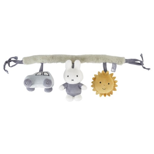Miffy Fluffy Car Seat Toy Blue/Green