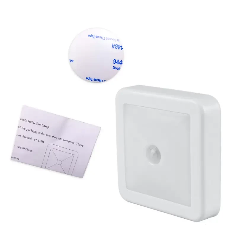 LED Motion Sensor Night Light - Warm & White Light