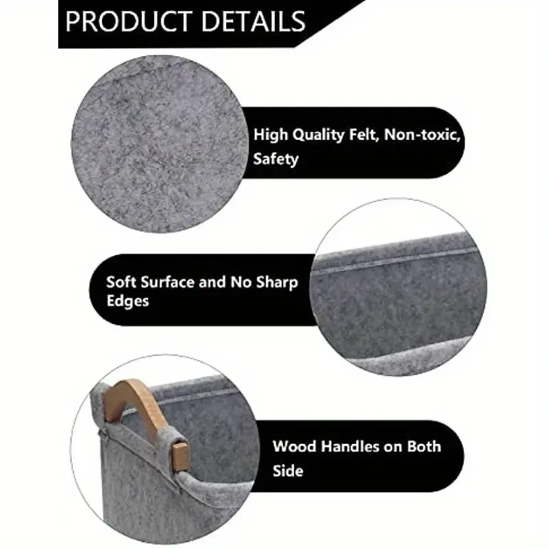 Premium Felt Pet Toy Storage Chest