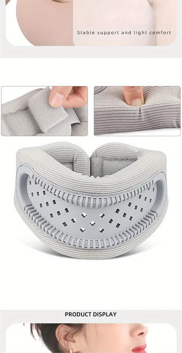 Breathable Silicone Cervical Neck Brace - Ergonomic Hollow Neck Support Pillow