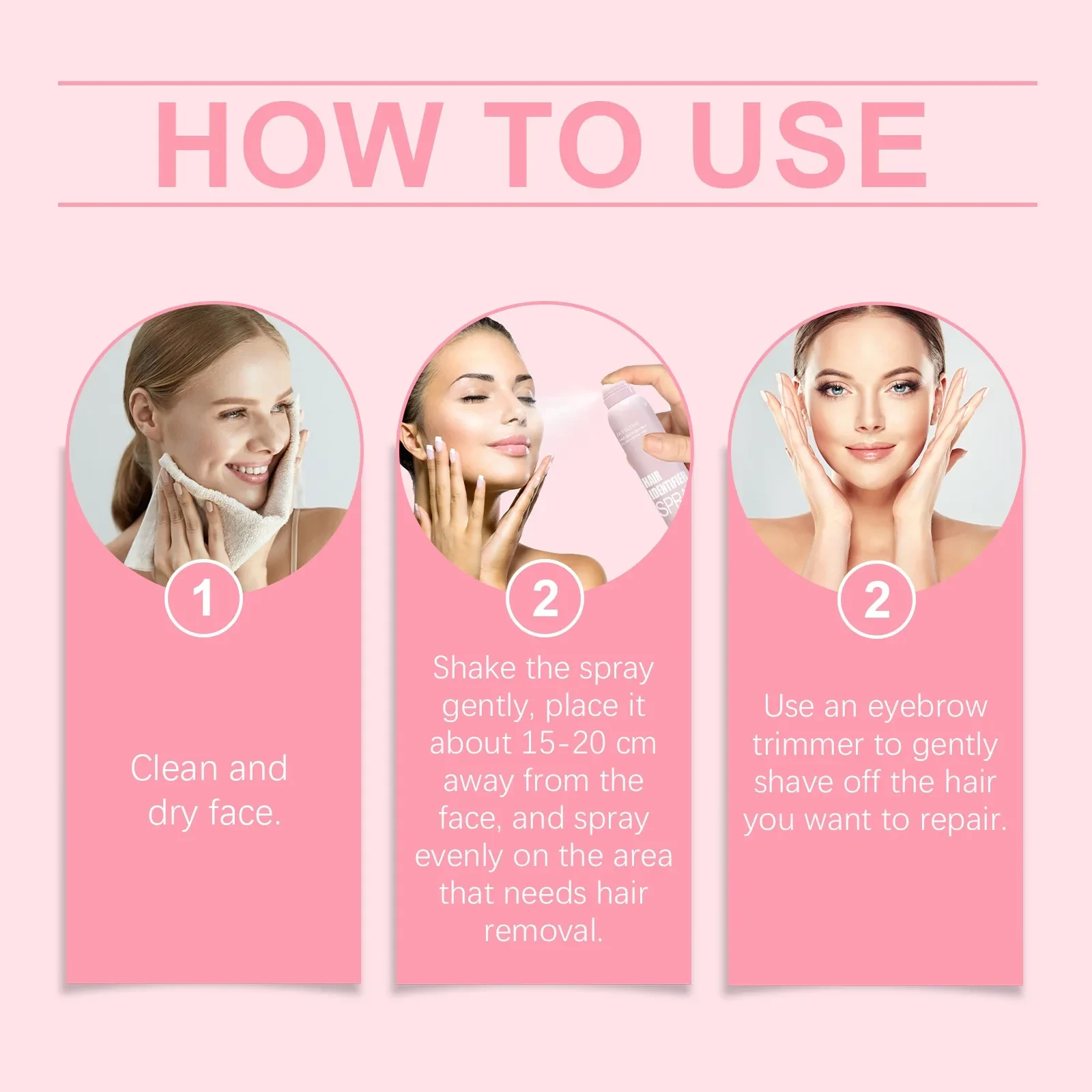 Moisturizing Hair Identifier Spray Set for Face Shaving