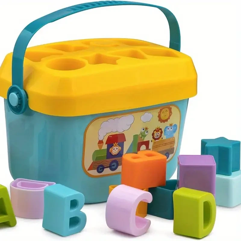 Shape Sorter Toy - ABC & Shape Pieces