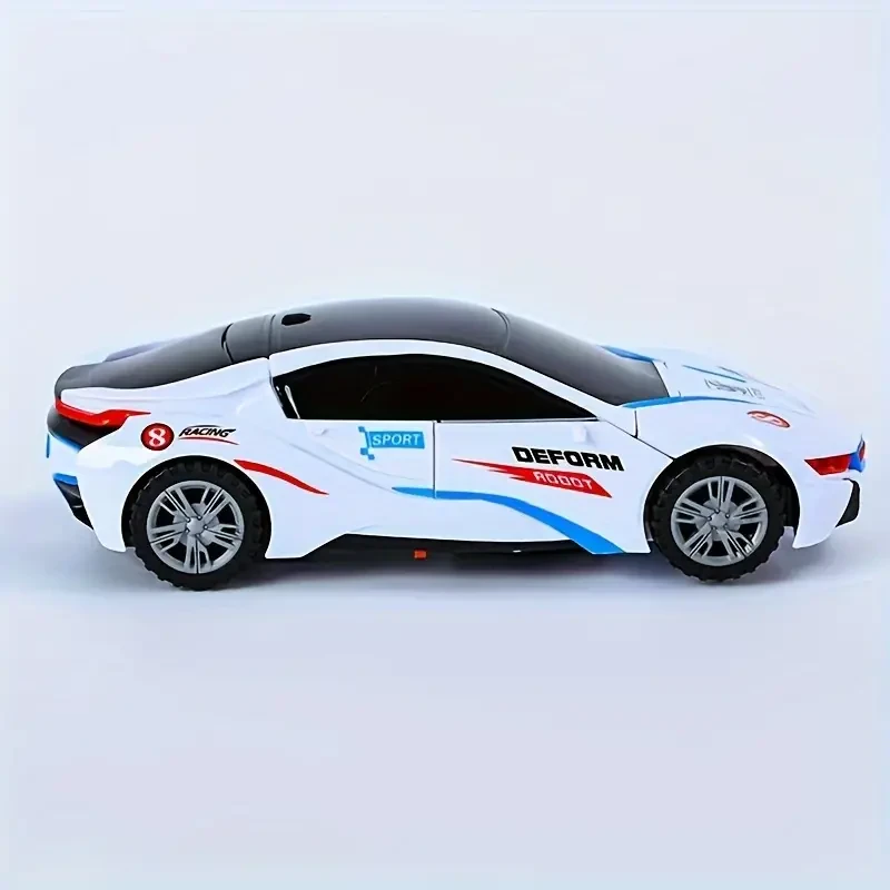 Transforming Police Car Robot Toy - Lights & Sounds