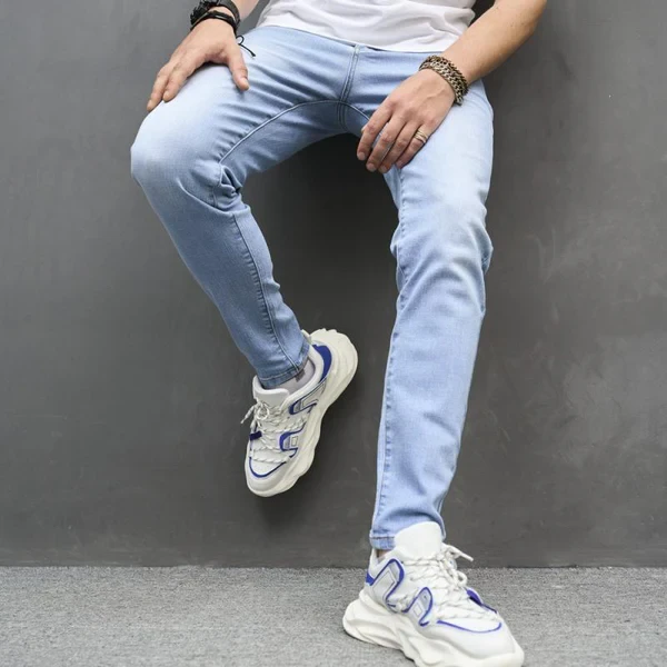 Men's Fashion Distressed Tight Cotton Jeans