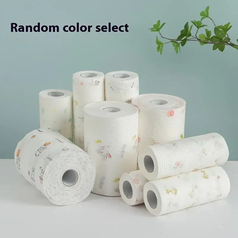 1 Roll (400 Sheets) Super Absorbent Lazy Rag