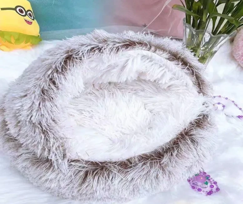 Pet Winter Bed Round Plush Warm
