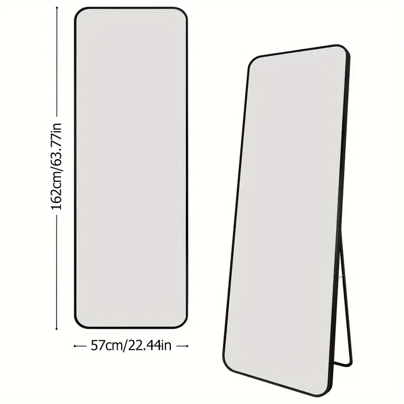 Large Full-Body Mirror with Premium Aluminum Alloy Frame