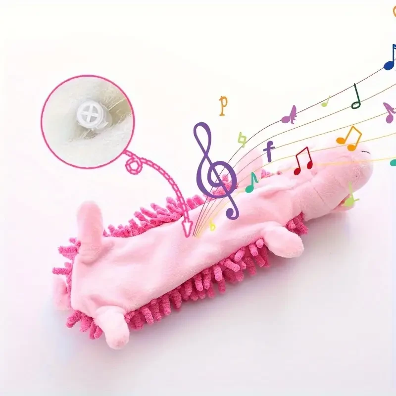 Interactive Plush Dog Toy with Squeaker