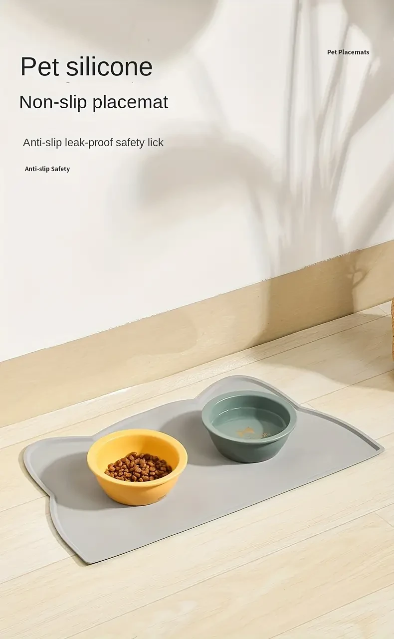 Ultra-Thin Waterproof Pet Feeding Mat
